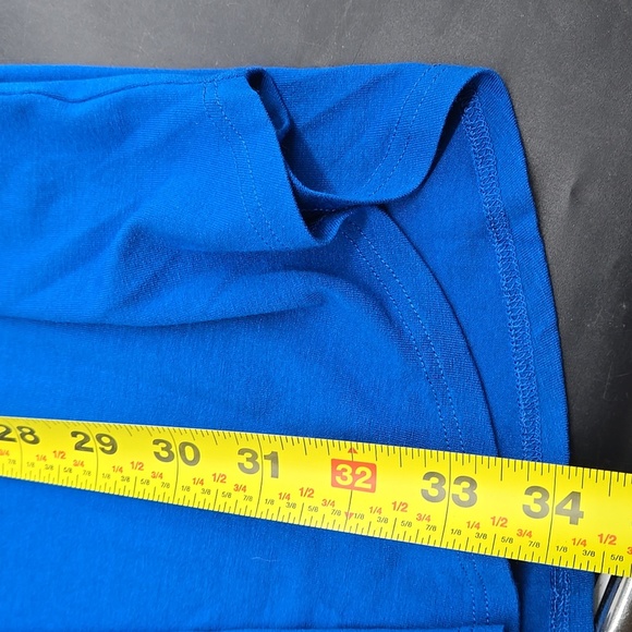 NEW Eileen Fisher Vibrant Blue Viscose Jersey Dress Pockets XXS - Picture 9 of 10